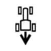 Dashboard Travel Direction Rearward Symbol