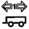 Dashboard Trailer 1 Turn Signal Symbol