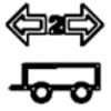 Dashboard Trailer 2 Turn Signal Symbol