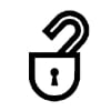 Dashboard Unlock Symbol