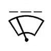 Dashboard Windshield Wiper Intermittent Symbol