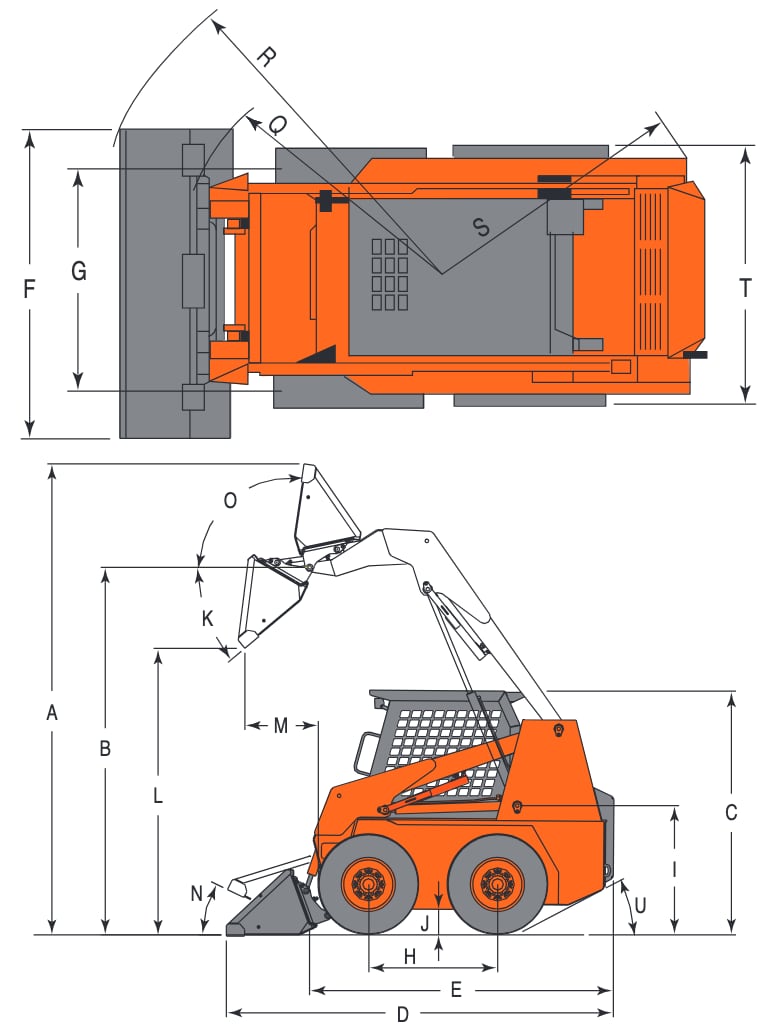 Doosan 470 Plus Skid Steer Loader Dimensions