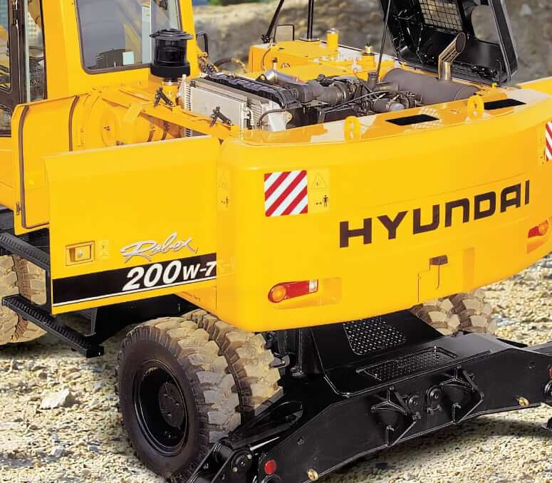 Hyundai R200W-7 Service Refill Capacities