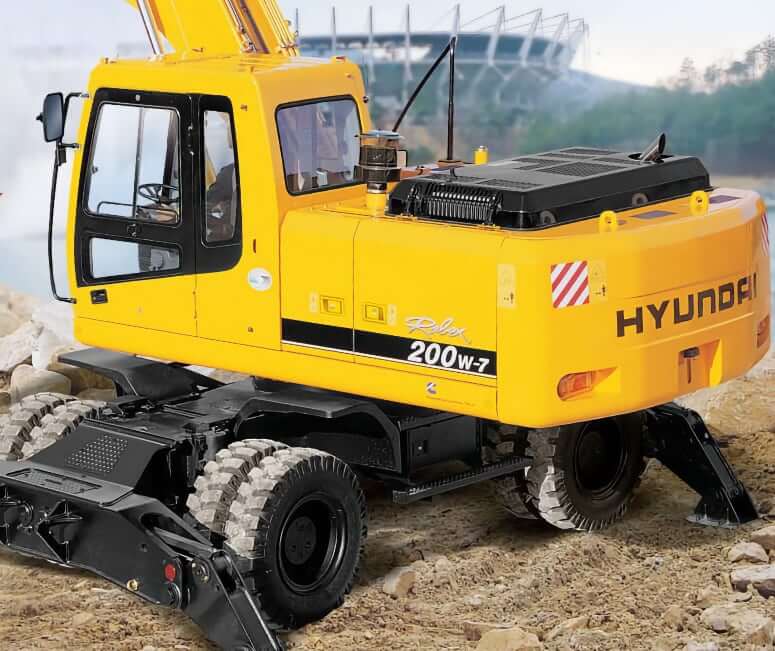 Hyundai R200W-7 Wheeled Excavator Weight