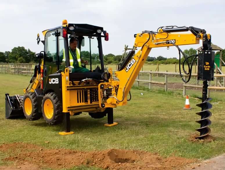 JCB 1CX Backhoe Loader with Auger