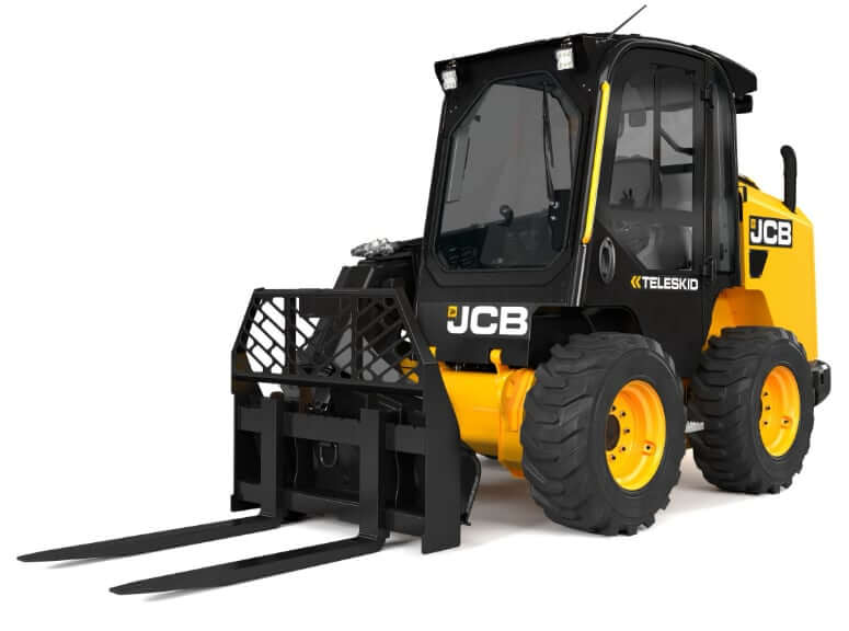 JCB 3TS-8W Skid Steer Loader with Pallet Forks