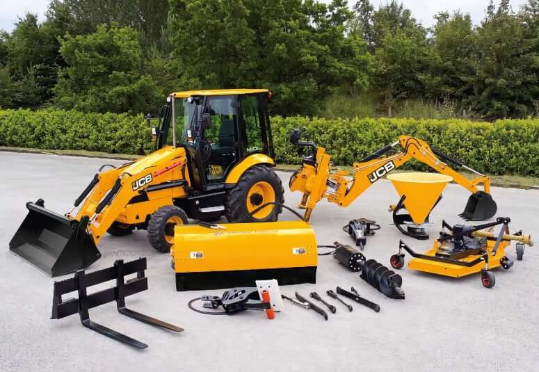 JCB MIDI CX Backhoe Loader Attachments