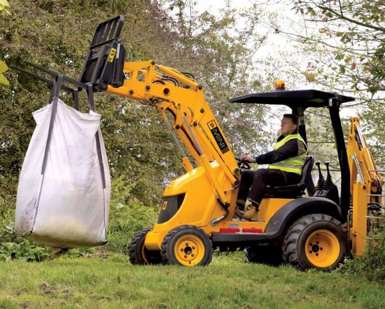 JCB MINI CX Series II 4x4 Loader with Pallet Forks