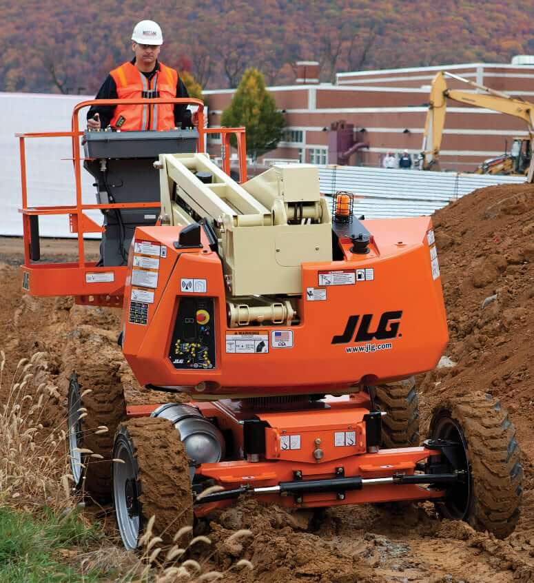 JLG 340AJ Boom Lift Chassis Specs