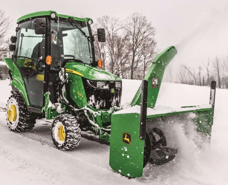 John Deere 1025R with 54-inch Snowblower