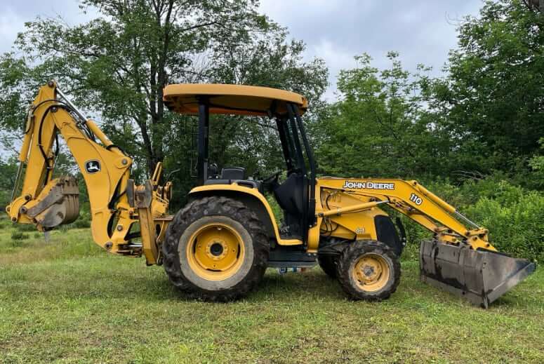 John Deere 110 TLB Backhoe Loader Dimensions