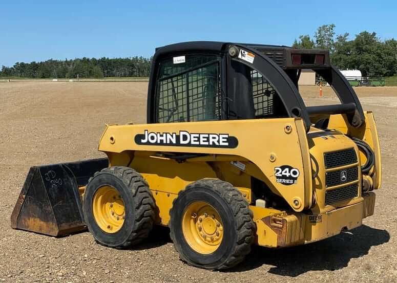 John Deere 240 Series II Skid Steer Loader Weight and Dimensions