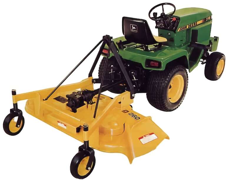 John Deere 318 Tractor with Rear-mount Grooming Mower JD 260
