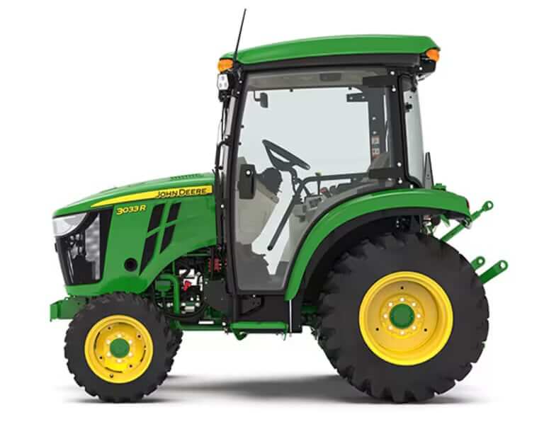 John Deere 3033R Utility Tractor Dimensions and Weight
