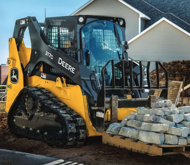 John Deere 317G Loader with Fork