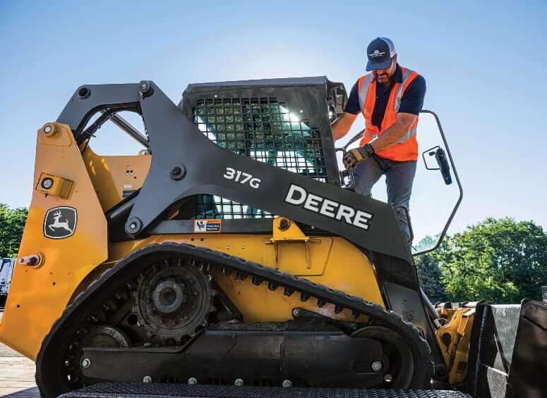 John Deere 317G Operator Cab with ROPS and FOPS