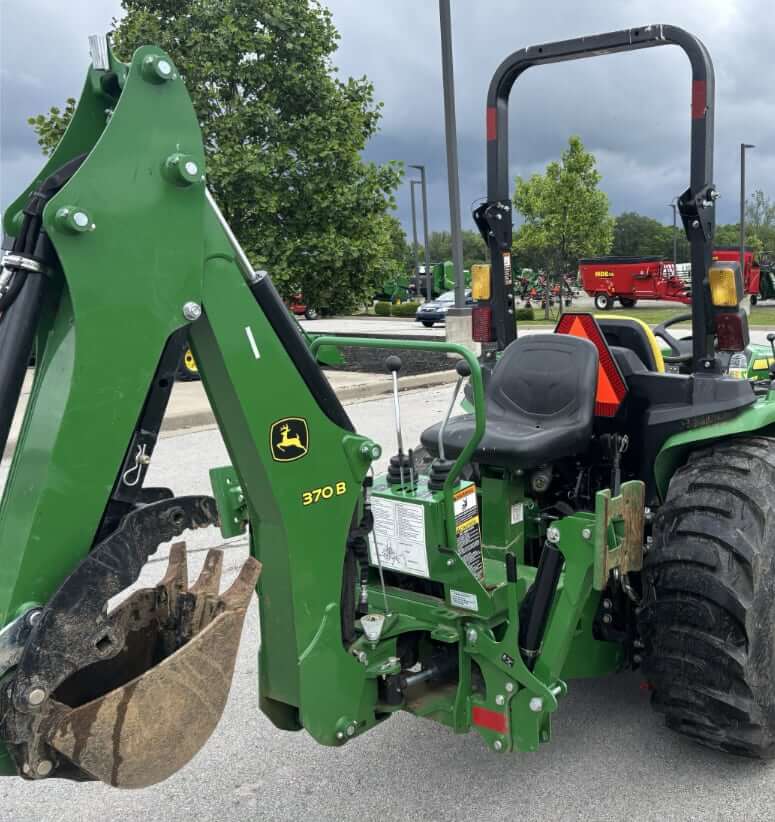 John Deere 4044M with 370B Backhoe Attachment