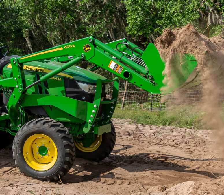 John Deere 4044M with 400E Loader Attachment