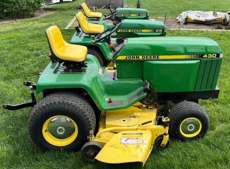 John Deere 430 Garden Tractor Dimensions and Weight