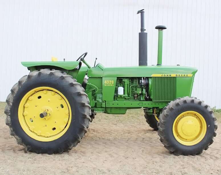 John Deere 4320 Row-Crop Tractor Dimensions and Weight