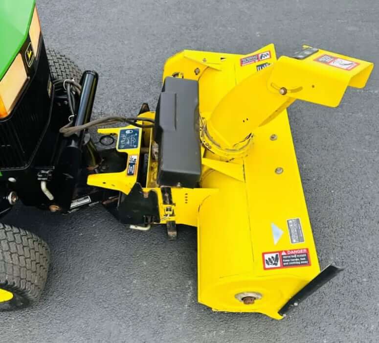 John Deere 455 Tractor with Snowblower Attachment