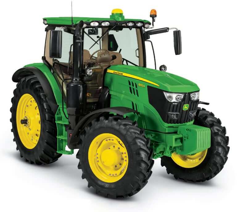 John Deere 6155R Weight and Dimensions