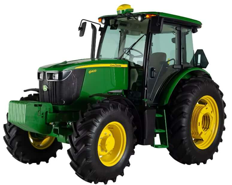 John Deere 6403 Cab Tractor Dimensions