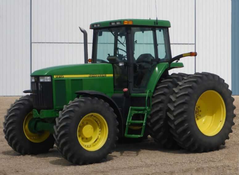 John Deere 7810 Tractor 4WD Dimensions