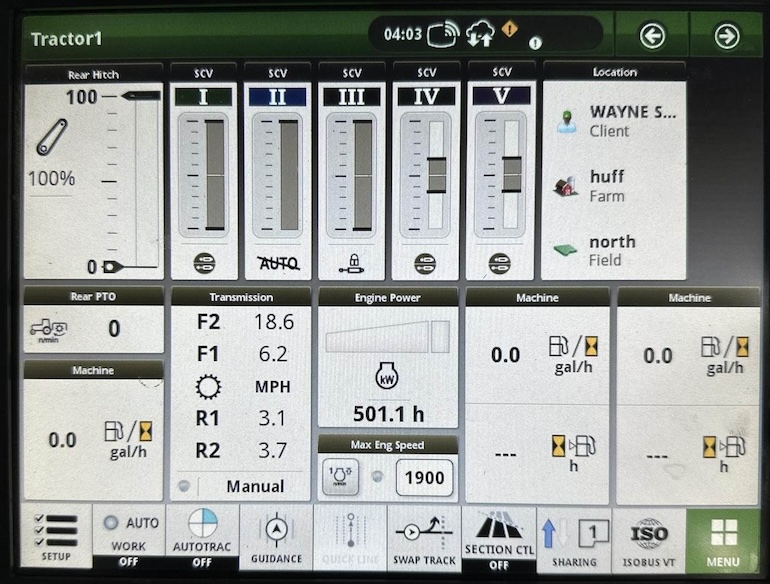 John Deere Armrest Interface Control AIC Error Codes