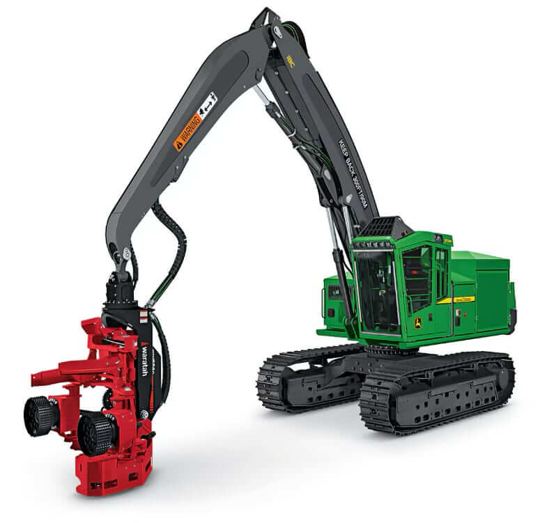 John Deere 953MH Harvester Dimensions and Weight