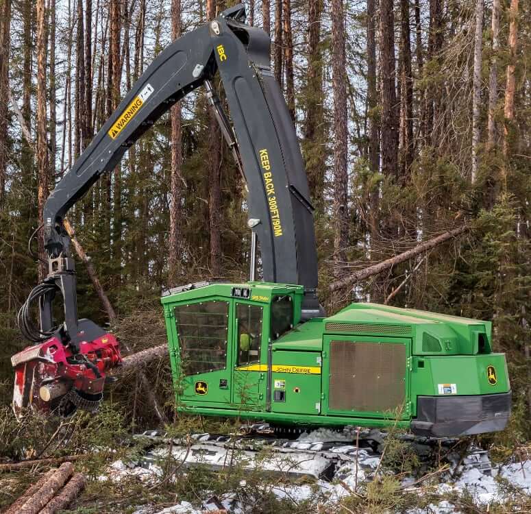 John Deere 953MH Harvester Specs