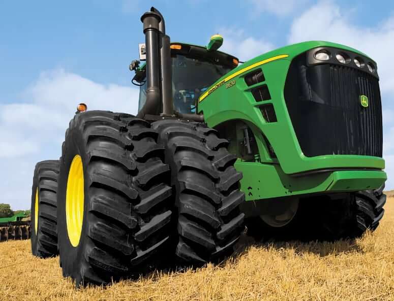 John Deere 9630 Tractor Tire Sizes and Dimensions