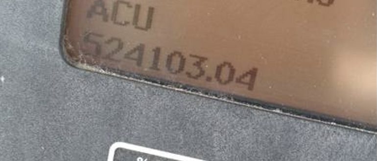 John Deere ACU Error Code 524103.04