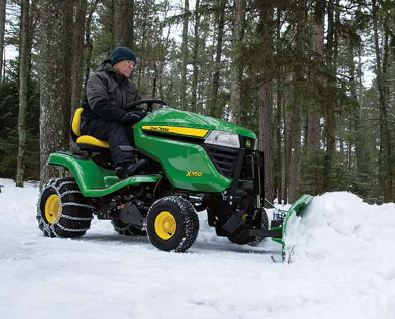 John Deere X350 Tractor with 44 Front Blade