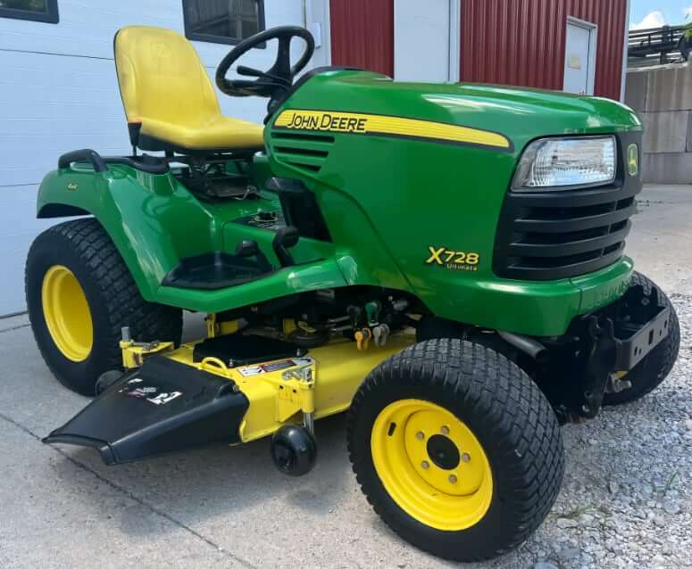 John Deere X728 Tractor Weight