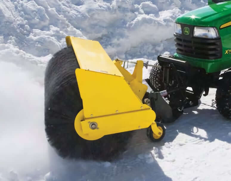 John Deere X728 Tractor with Rotary Broom