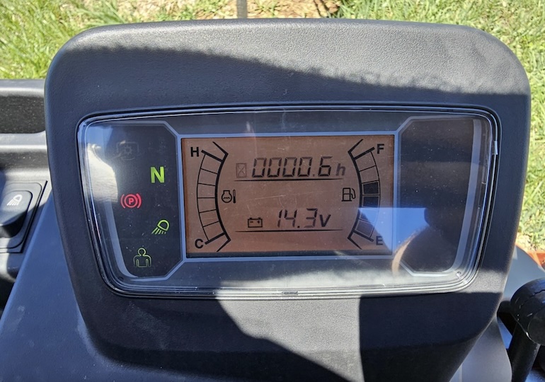 Kioti Zero Turn Mower Dashboard Warning Lights