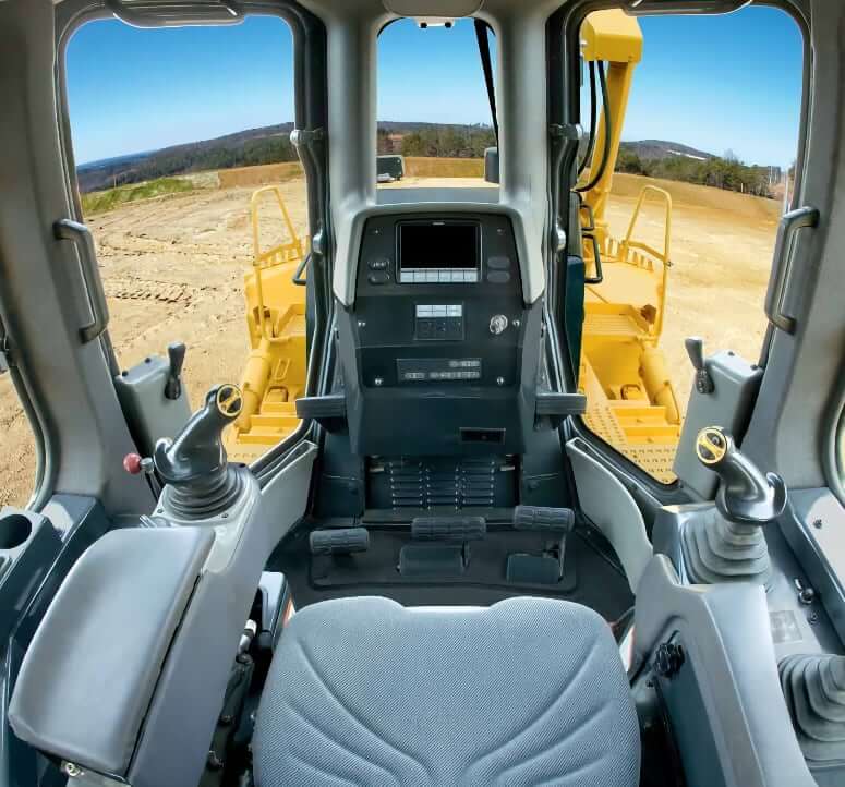 Komatsu D375A-6 Dozer Cab Interior