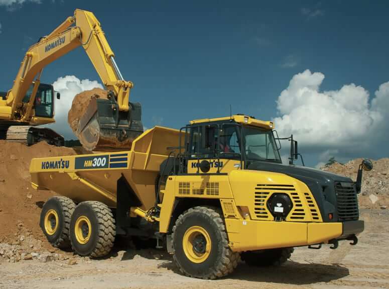 Komatsu HM300-5 Articulated Dump Truck Payload Capacity