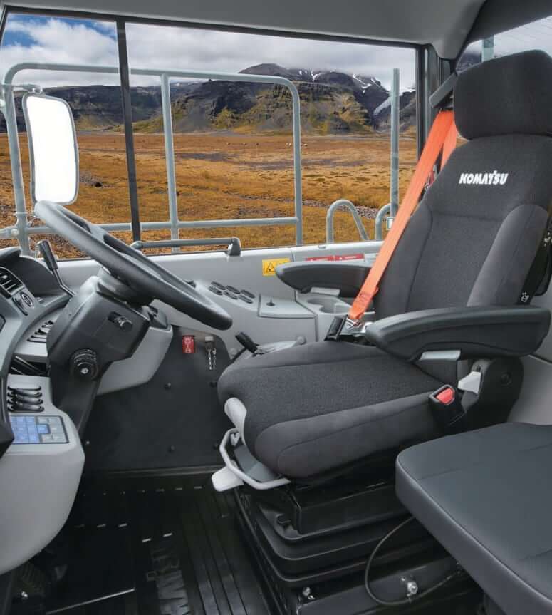 Komatsu HM300-5 Articulated Dump Truck Cab Interior