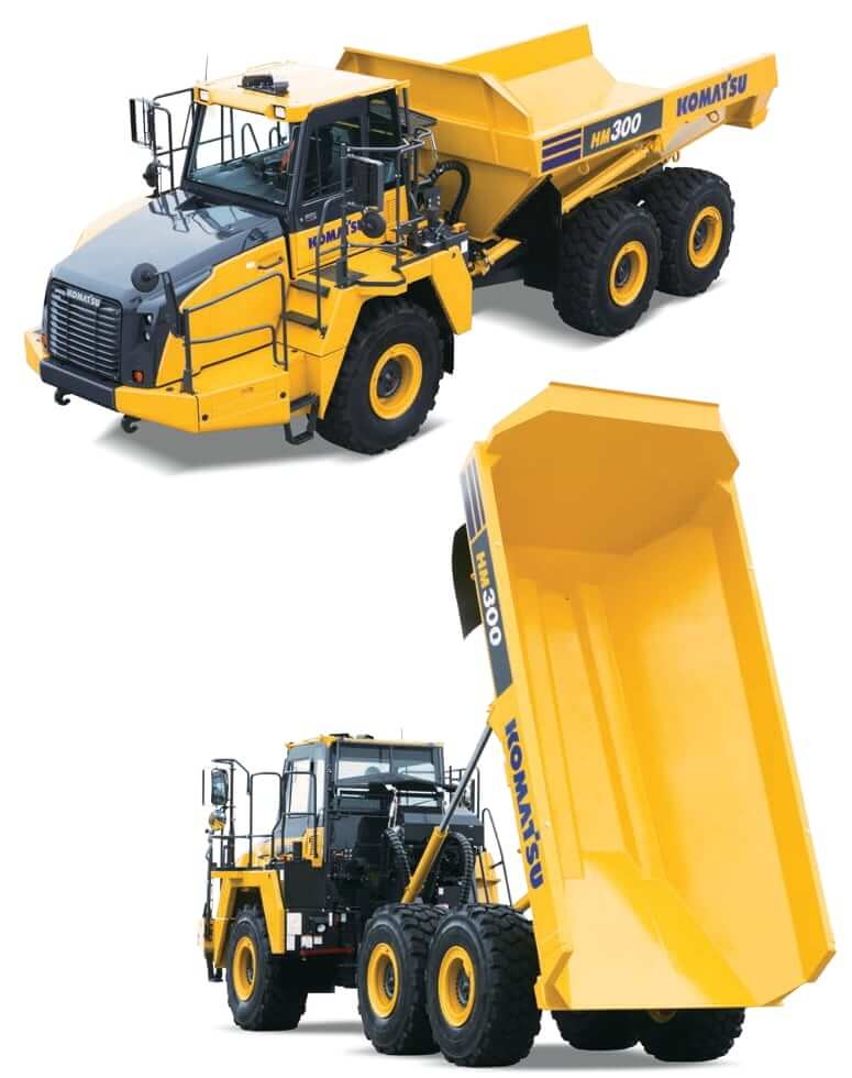 Komatsu HM300-5 Dump System Specs