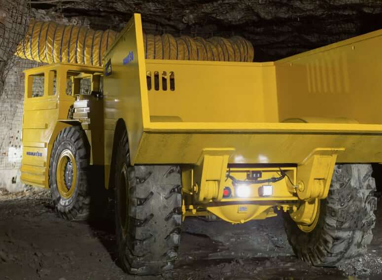 Komatsu HX16 Underground Truck Weight and Capacity