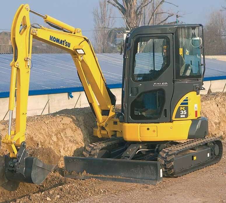 Komatsu PC35MR-3 Mini Excavator Blade Specs
