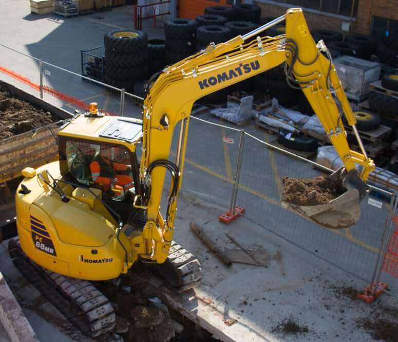 Komatsu PC88MR-10 Mini Excavator Specs