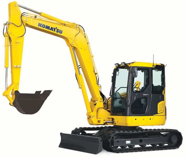 Komatsu PC88MR-8 Mini Excavator Specs