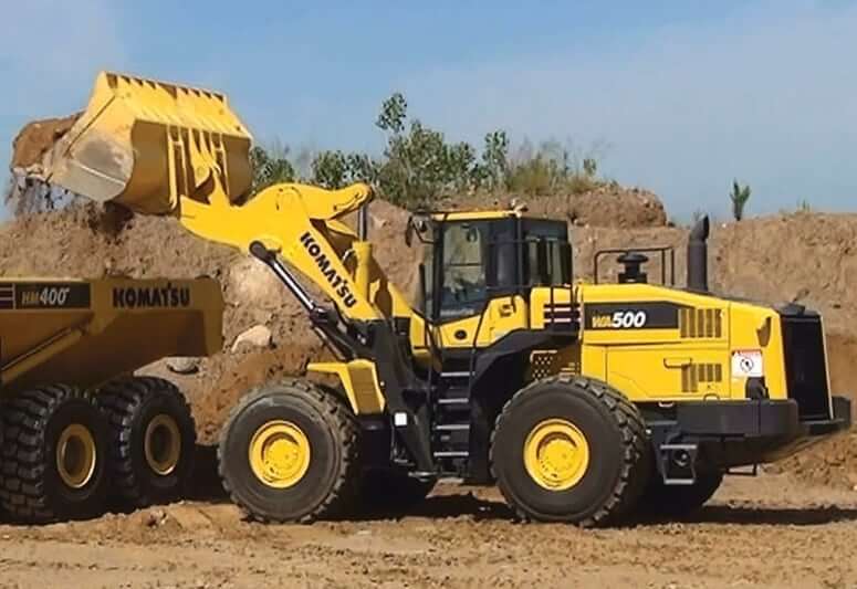 Komatsu WA500-7 Wheel Loader Weight and Load Capacity
