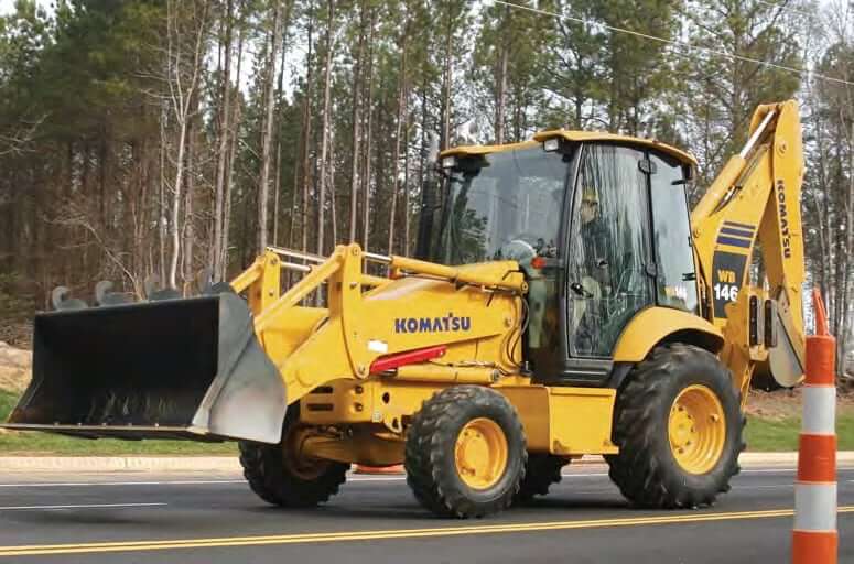 Komatsu WB146-5 Backhoe Loader Transmission Specs
