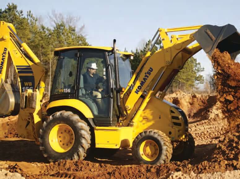 Komatsu WB156-5 Backhoe Loader Weight
