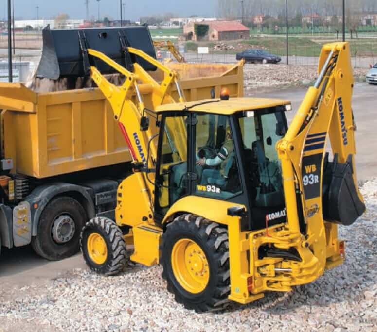 Komatsu WB93R-5 Backhoe Loader Lift Capacity
