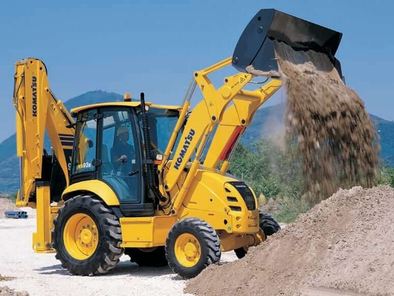Komatsu WB93R-5 Loader Bucket Capacity